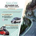 Salon du Camping-car, du van et du fourgon aménagé du 21 au 24 mars 2024 à Cavaillon.